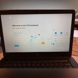 HP Chromebook - Classic Black Design